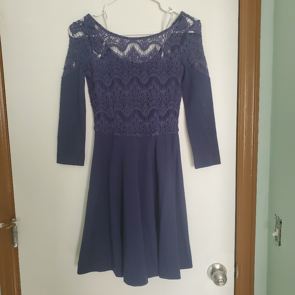 Lilly Pulitzer Navy Lace Dress
